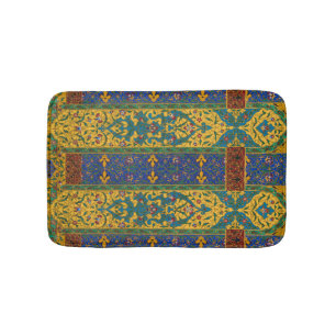 Decorative Persian Intricate Floral Pattern Bath Mat