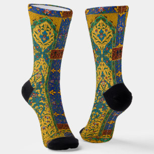 Decorative Persian Intricate Floral Pattern Socks