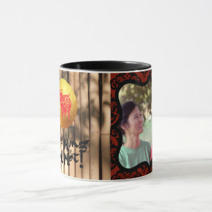 Decorative photo frame Bamboo Pig papercut mug