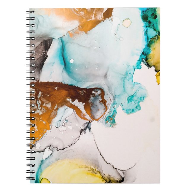 Decorative Picture. Decorative Paint. Alcohol Ink  Notebook (Front)
