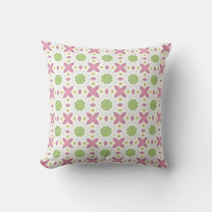 decorative pillow featuring a geometric pattern