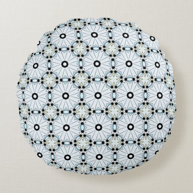 decorative pillow featuring a geometric pattern (Front)