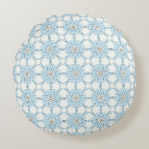 decorative pillow featuring a geometric pattern