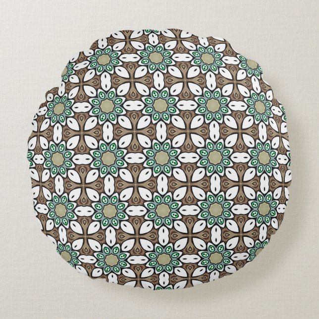 decorative pillow featuring a geometric pattern  (Front)