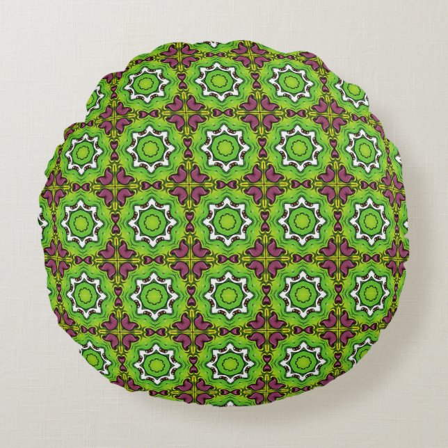 decorative pillow featuring a geometric pattern (Front)