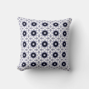 decorative pillow featuring a geometric pattern