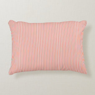 Decorative Pillow Stripes Modern Coral Peach