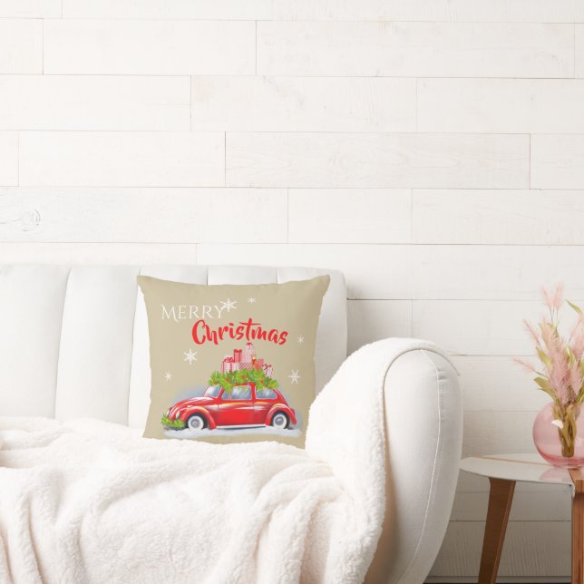 Decorative pillow with a modern minimalist design. (Couch)