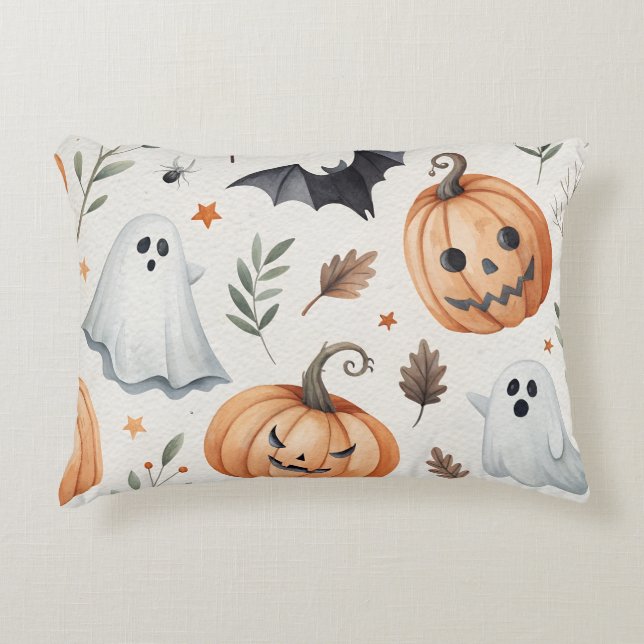 Decorative pillow with Halloween print  (Front)