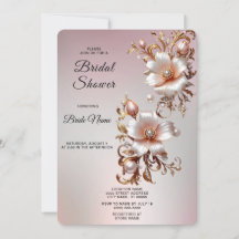 Decorative Pink Floral Bridal Shower