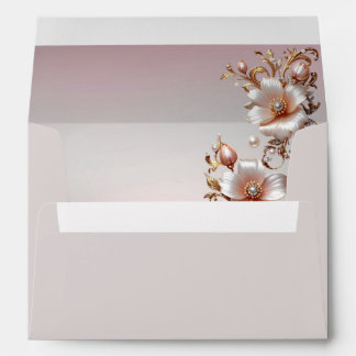 Decorative Pink Floral Envelope