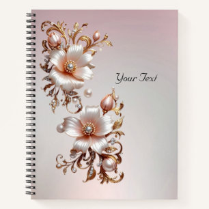 Decorative Pink Floral Notebook