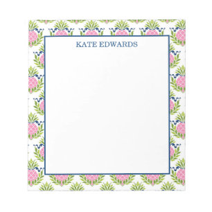 Decorative Pink Pineapple Pattern Notepad