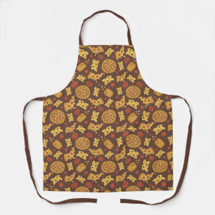 Decorative Pizza Pattern Apron