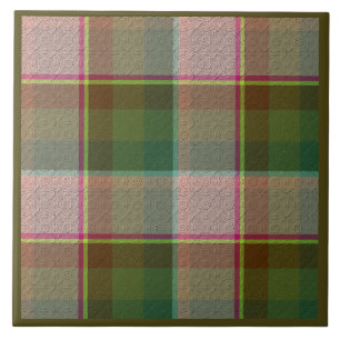 Decorative Plaid Ceramic Tile