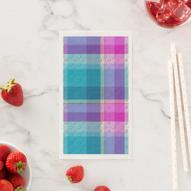  Decorative Plaid  Napkin (Insitu)