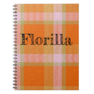  Decorative Plaid Notebook