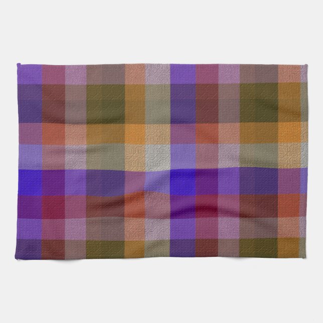  Decorative Plaid Tea Towel (Horizontal)