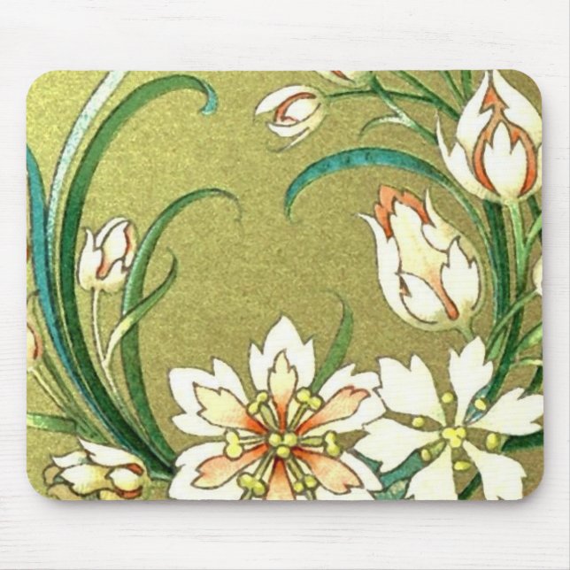 Decorative plants and flowers - Love Green Mouse Mat (Front)