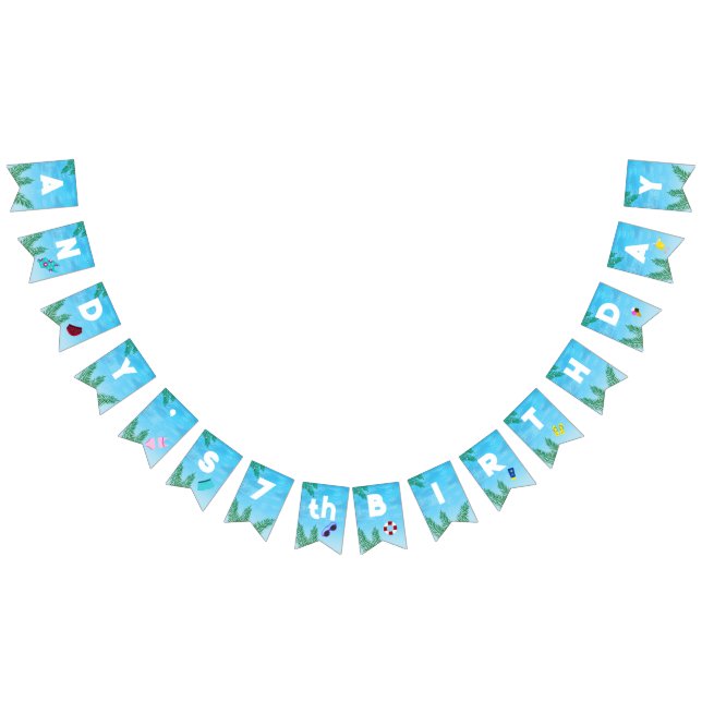 Decorative Pool Birthday Party  Bunting (All)