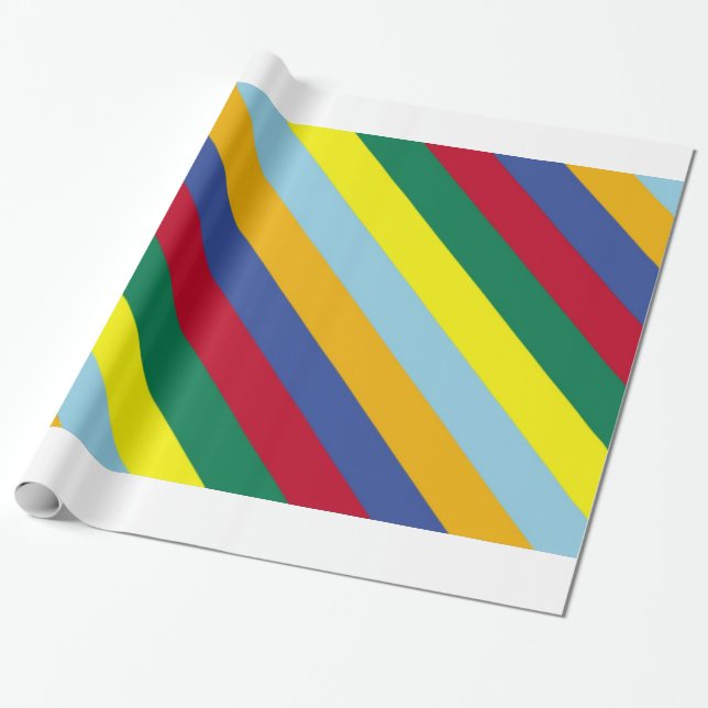 Decorative Pop Art Wrapping Paper (Unrolled)