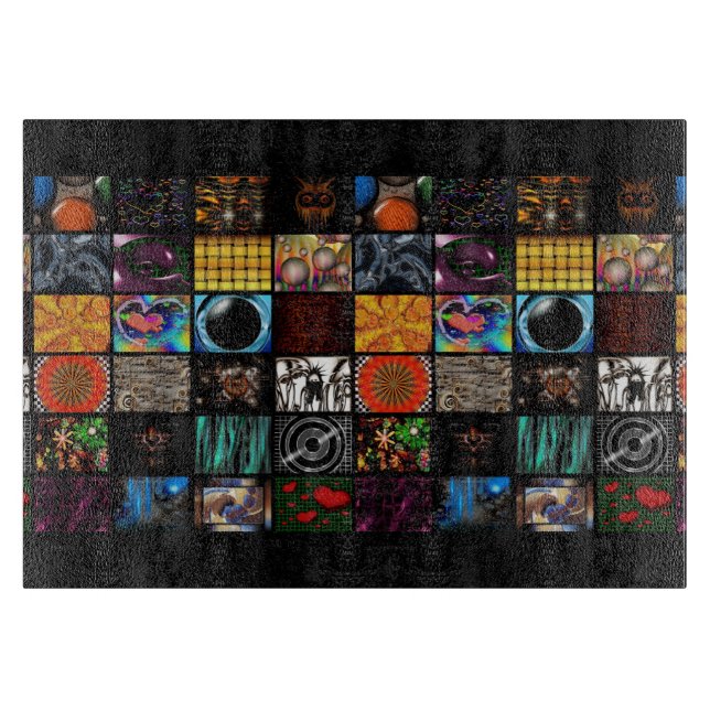 Decorative Pop Arts Pattern  Cutting Board (Front)