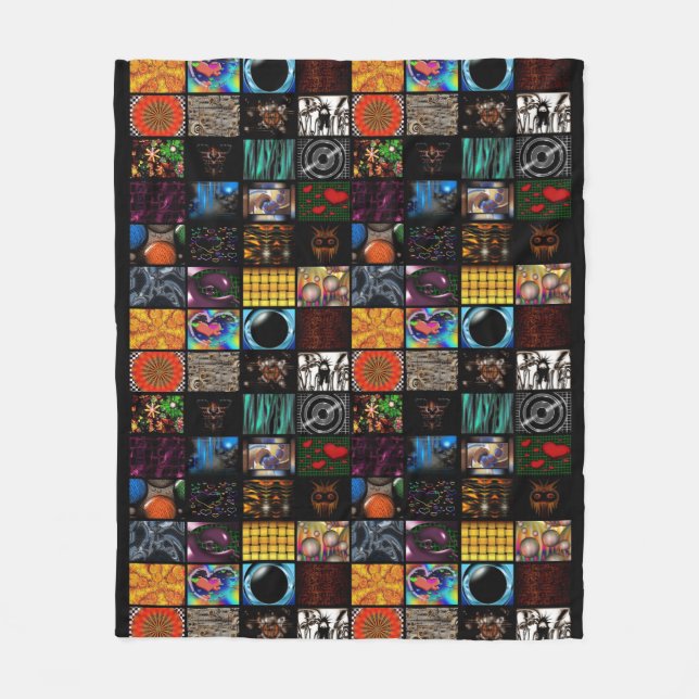 Decorative Pop Arts Pattern  Fleece Blanket (Front)