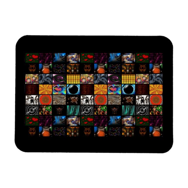 Decorative Pop Arts Pattern  Magnet (Horizontal)