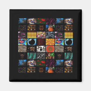 Decorative Pop Arts Pattern Magnet