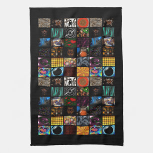 Decorative Pop Arts Pattern  Tea Towel