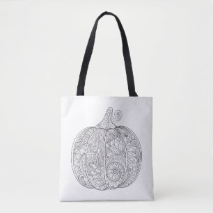 Decorative Pumpkin Doodle 2 Tote Bag