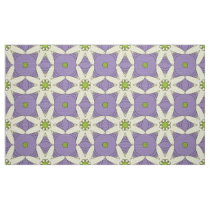 Decorative purple geometric pattern fabric