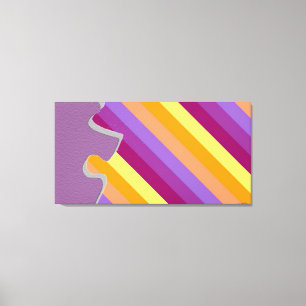 Decorative Puzzle Piece Abstract Sugar Canvas Print