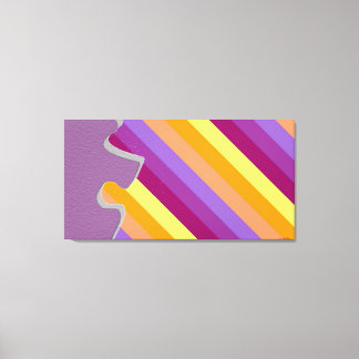 Decorative Puzzle Piece Abstract Sugar Canvas Print