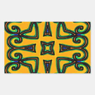 Decorative Rectangular Sticker