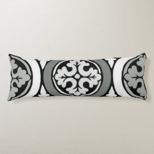 Decorative Renaissance Rosette Tile Design Body Cushion