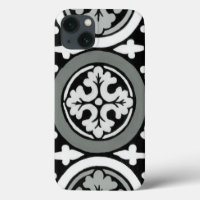 Decorative Renaissance Rosette Tile Design