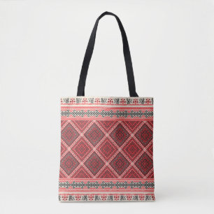 Decorative repeating pattern inspired by tradition tote bag