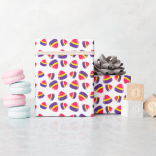 Decorative Retro Christmas Candy pattern  Wrapping Paper