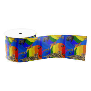 decorative ribbon children cats grosgrain ribbon