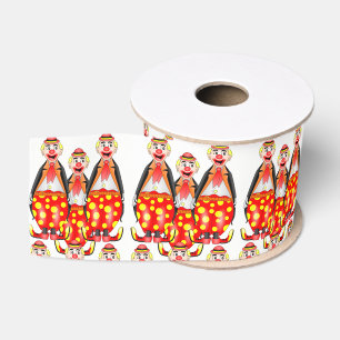 decorative ribbon children clowns grosgrain ribbon