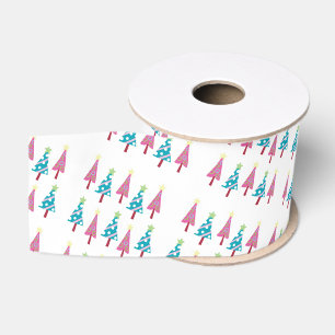Decorative Ribbon Christmas Trees Grosgrain Ribbon
