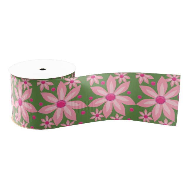 decorative ribbon floral grosgrain ribbon (Spool)