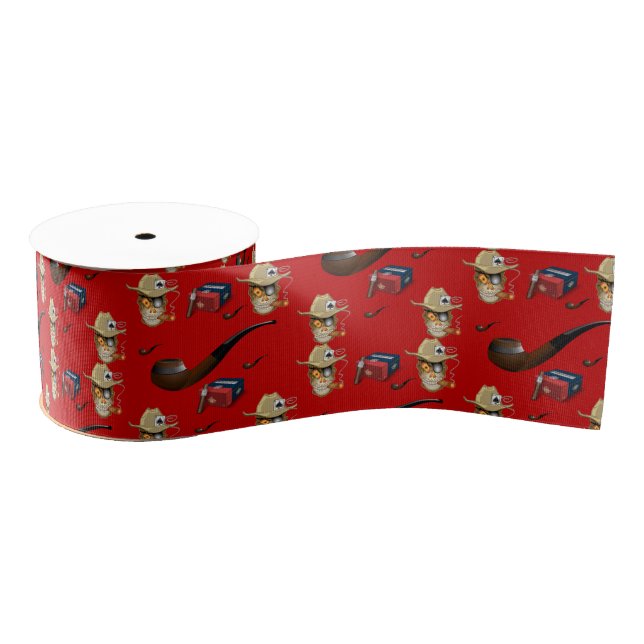 decorative ribbon mancave cigars grosgrain ribbon (Spool)