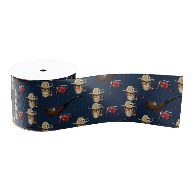 decorative ribbon mancave cigars grosgrain ribbon (Spool)