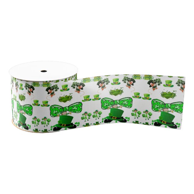 decorative ribbon saint patrick's day grosgrain ribbon (Spool)