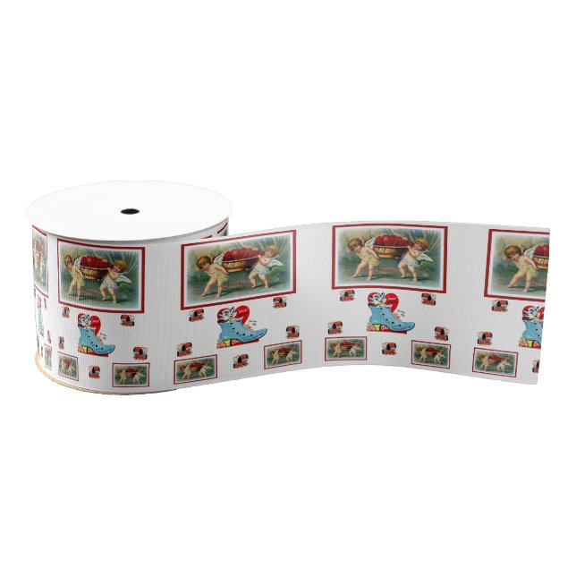 decorative ribbon valentines love grosgrain ribbon (Spool)