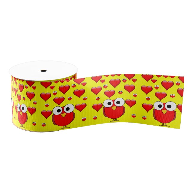 decorative ribbon valentines love grosgrain ribbon (Spool)