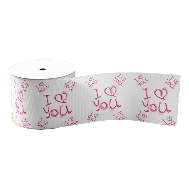 decorative ribbon valentines love grosgrain ribbon (Spool)