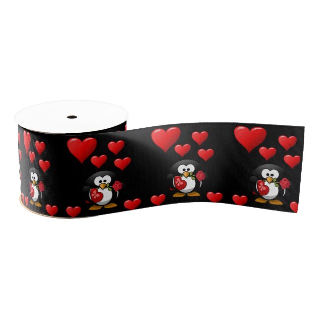 decorative ribbon valentines love grosgrain ribbon (Spool)